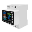 amiciSmart 63A 8-in-1 Wi-Fi energy meter, front and side view