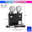 35W Industrial Emergency Light, 5-Hour Backup | 6.4V 15Ah LiFePO₄ | 2×12W LED + 18 SMD
