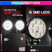 35W Industrial Emergency Light, 5-Hour Backup | 6.4V 15Ah LiFePO₄ | 2×12W LED + 18 SMD