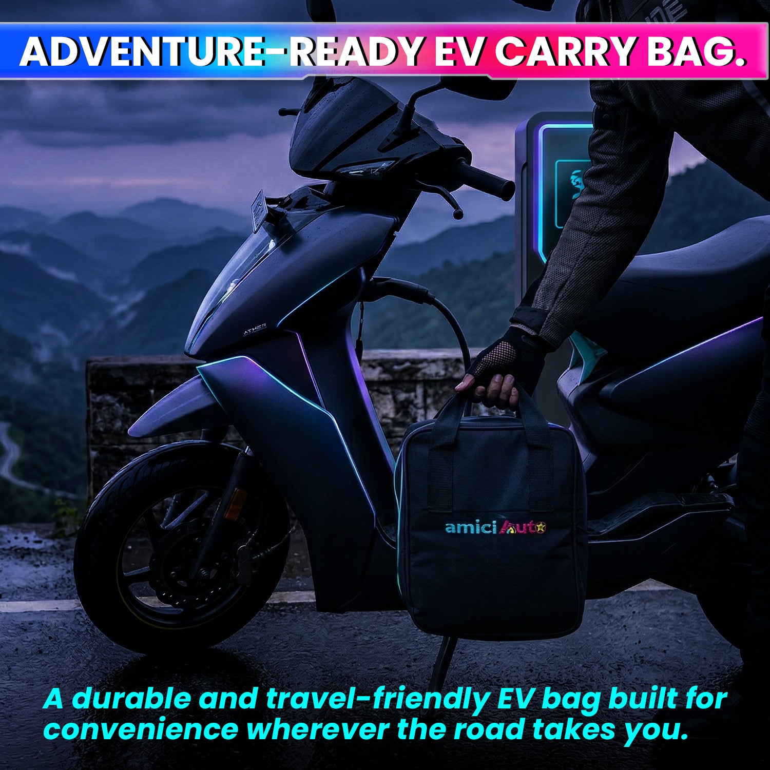 EV Charging Extension Board | 10M Heavy-Duty 3-Core 1 Sq mm Copper Cable