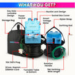EV Charging Extension - 22M 3-Core 4 Sq mm Cable - Digital Meter - IP66 - 16A Plug
