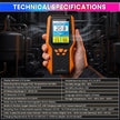 DM68A Portable Oxygen O2 Gas Analyzer with Temperature & Humidity | Audible Alarm | Rechargeable