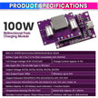 IP2368 100W Bidirectional USB-C Buck-Boost Module | 4S Li-ion/Li-Po | PD/QC Fast Charging