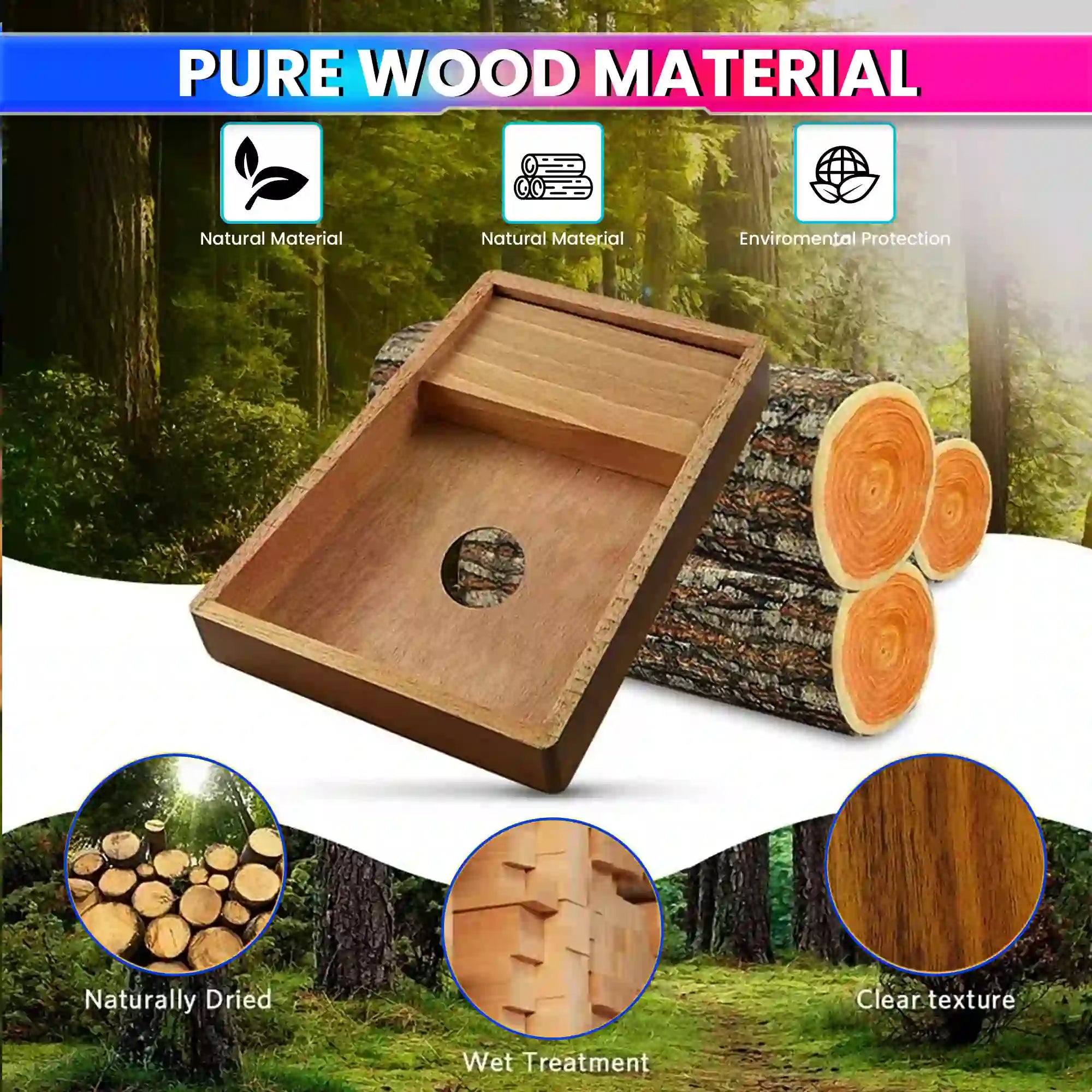 17-Key Kalimba Thumb Piano Maple + Walnut Dual-Tone Wood Wedge Bass Design Soft-Touch Keys