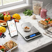 Smart Nutrition Kitchen Scale with AiFresh App | Digital Food Scale, 1g Precision, 15kg Capacity | Calorie & Macro Tracker