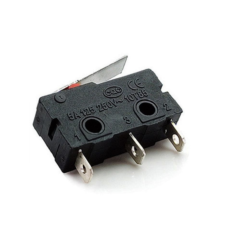 Pack of 10 Micro Limit Switches 5A 250V AC, 3-Pin SPDT (1NO + 1NC) Compact Black Limit Switch
