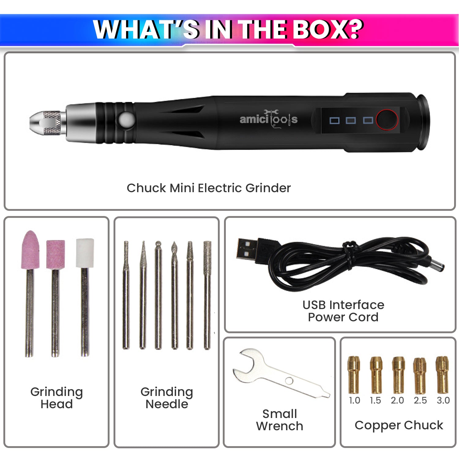 Electric Grinder Tool Kit