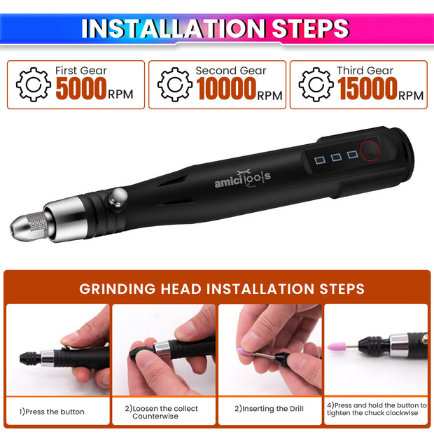 Electric Grinder Tool Kit amiciKart