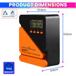 True MPPT Solar Charge Controller 12V/24V Lithium & Lead-Acid Compatible with LCD Display & 5V/3A USB Port