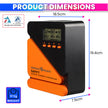 40A True MPPT Solar Charge Controller with Battery Regulator, 5V/3A USB Port & LCD Monitoring Display 12V/24V