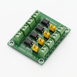 4-Channel Optocoupler Isolation & Level Converter Module, 3.3–24V Input to 3–30V Output