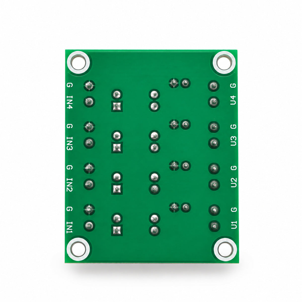 4-Channel Optocoupler Isolation & Level Converter Module, 3.3–24V Input to 3–30V Output