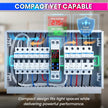 63A 18mm Digital Voltage Protector | Dual Display | Auto Recovery | 230VAC (13.8kW)