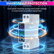 63A 18mm Digital Voltage Protector | Dual Display | Auto Recovery | 230VAC (13.8kW)