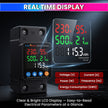 5-in-1 Smart Electrical Protection & Energy Meter Over/Under Voltage, 63A Overcurrent Protection