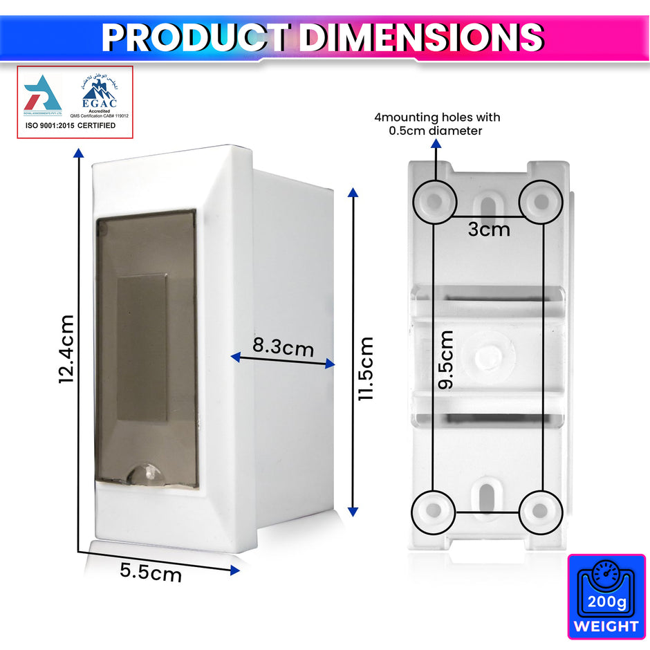 Automatic Over/Under Voltage & Overload Protector, 220V 63A DIN-Rail Mount with LED Display & Auto Reconnect