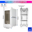 Automatic Over/Under Voltage & Overload Protector, 220V 63A DIN-Rail Mount with LED Display & Auto Reconnect