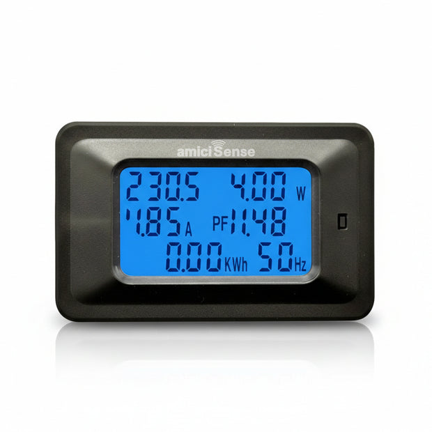 Digital Energy Meter with Blue Backlight Multifunction Power Meter for Voltage, Current, Frequency & Energy Monitoring (AC 5KW 20A)