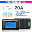 Digital Energy Meter with Blue Backlight Multifunction Power Meter for Voltage, Current, Frequency & Energy Monitoring (AC 5KW 20A)