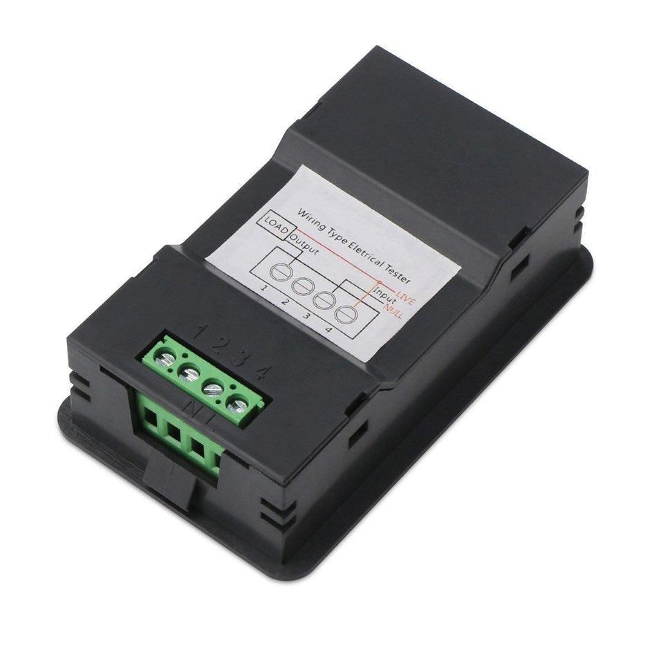 Digital Energy Meter with Blue Backlight Multifunction Power Meter for Voltage, Current, Frequency & Energy Monitoring (AC 5KW 20A)