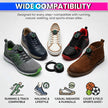 No-Tie Swivel Shoelace Fastener for Sneakers – Quick Lock Rotating Buckles, Adjustable Stretch Laces, Hassle-Free Fit
