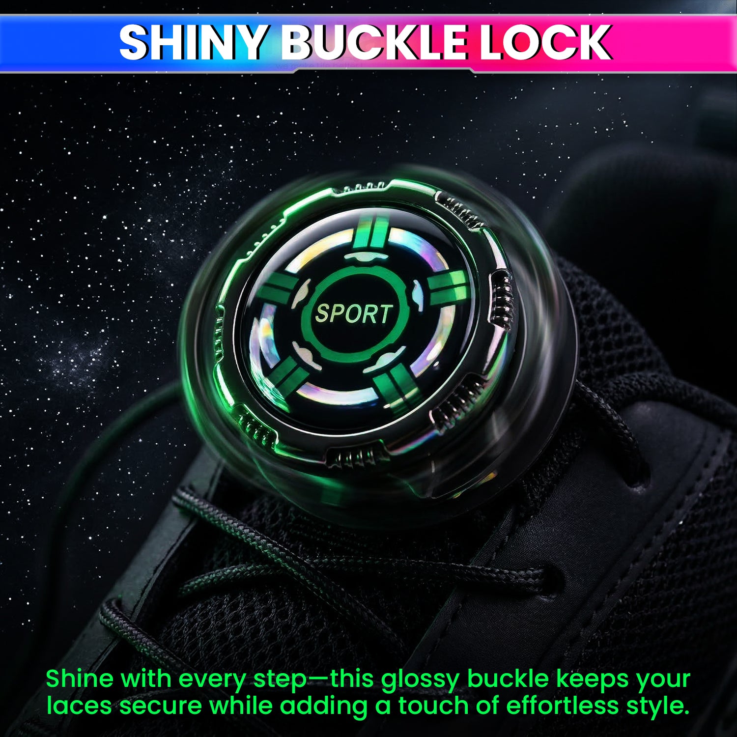 No-Tie Swivel Shoelace Fastener for Sneakers – Quick Lock Rotating Buckles, Adjustable Stretch Laces, Hassle-Free Fit