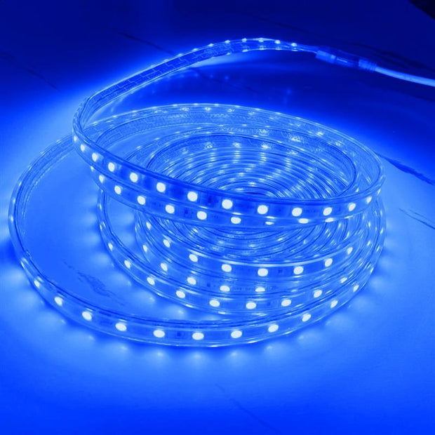 Blue Waterproof LED Rope Light 18M Energy-Efficient Lights for Home, Events & Décor Flexible Strip with 120 LEDs/m