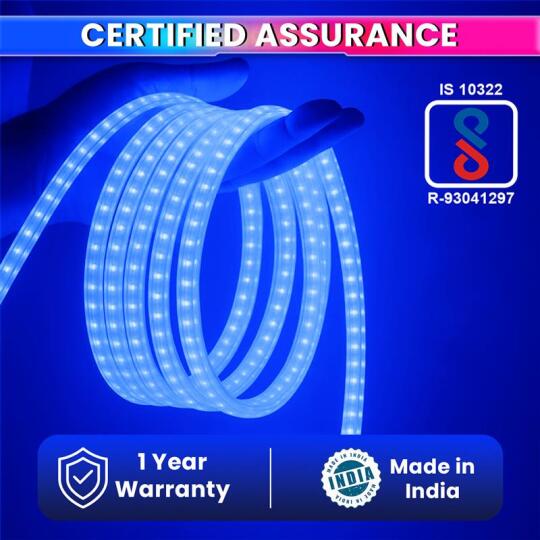 Blue Waterproof LED Rope Light 18M Energy-Efficient Lights for Home, Events & Décor Flexible Strip with 120 LEDs/m