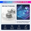 Self-Adhesive Tape Measure Ruler 200 cm / 79 Inch | Sticky Measuring Scale  (Pack of 2)