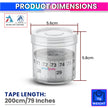 Self-Adhesive Tape Measure Ruler 200 cm / 79 Inch | Sticky Measuring Scale  (Pack of 2)