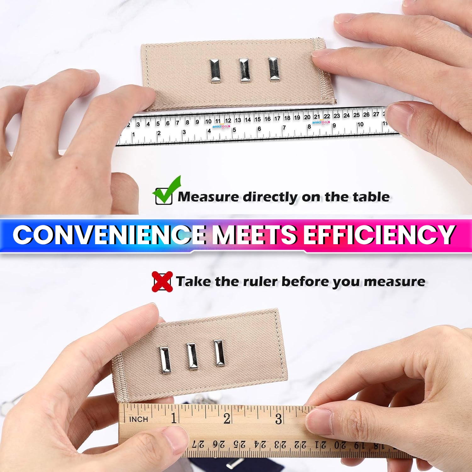 Self-Adhesive Tape Measure Ruler 200 cm / 79 Inch | Sticky Measuring Scale  (Pack of 2)