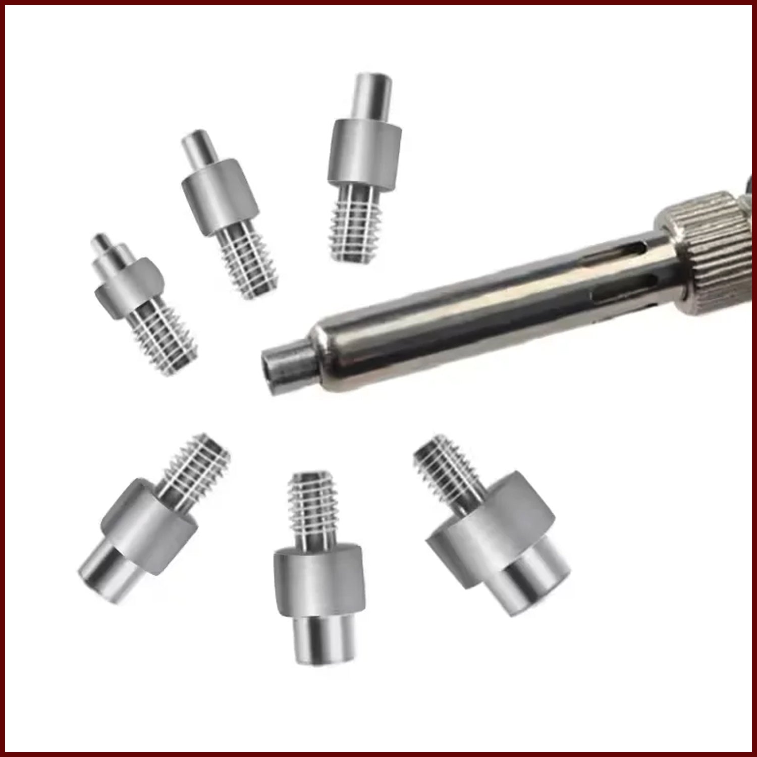 Heat Insert Nut Soldering Iron Tip Set for 3D Printing – M2 M2.5 M3 M4 M5 M6 M8 Brass Insert Installation Tools