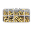 220pcs Brass Heat Set Insert Nuts Kit for 3D Printing – M2 M2.5 M3 M4 M5 M6 Knurled Threaded Inserts
