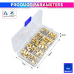 220pcs Brass Heat Set Insert Nuts Kit for 3D Printing – M2 M2.5 M3 M4 M5 M6 Knurled Threaded Inserts