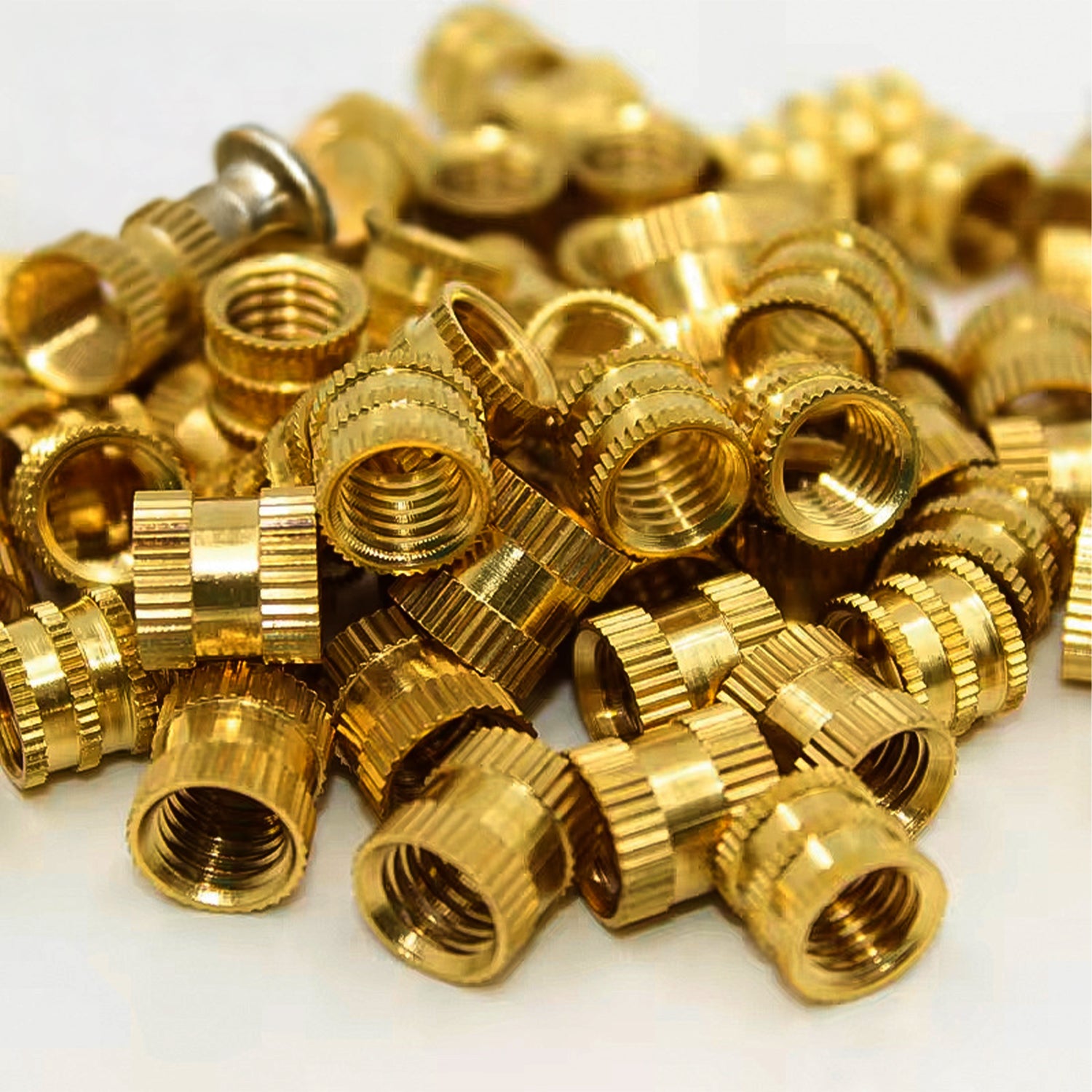 220pcs Brass Heat Set Insert Nuts Kit for 3D Printing – M2 M2.5 M3 M4 M5 M6 Knurled Threaded Inserts