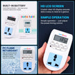 Digital Socket Timer Switch Outlet | 24×7 Programmable Plug Timer with 16 ON/OFF Settings, Hour-Minute-Week Control
