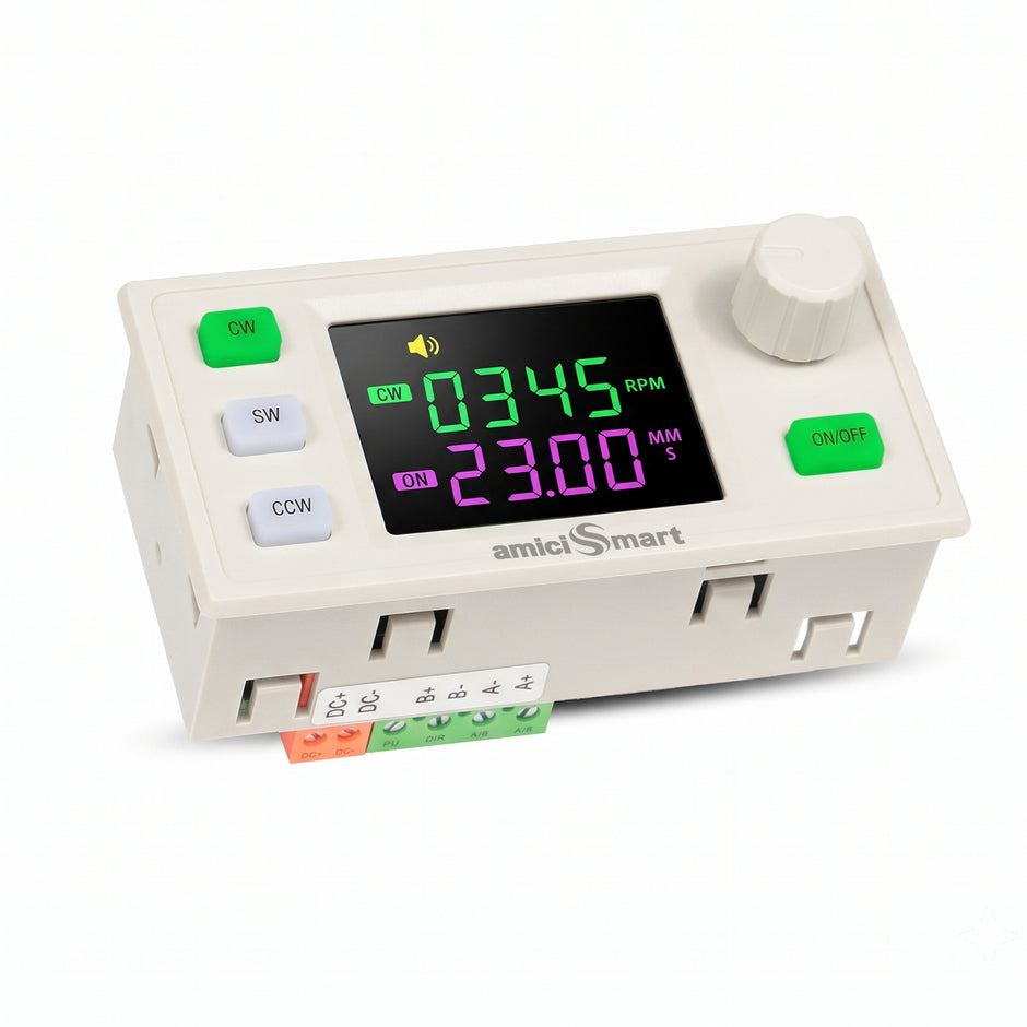 XY-SMD6 Stepper Motor Driver Controller, 10–30V 6.6A, 27 Modes, CW/CCW, LED Display, RS485 MODBUS