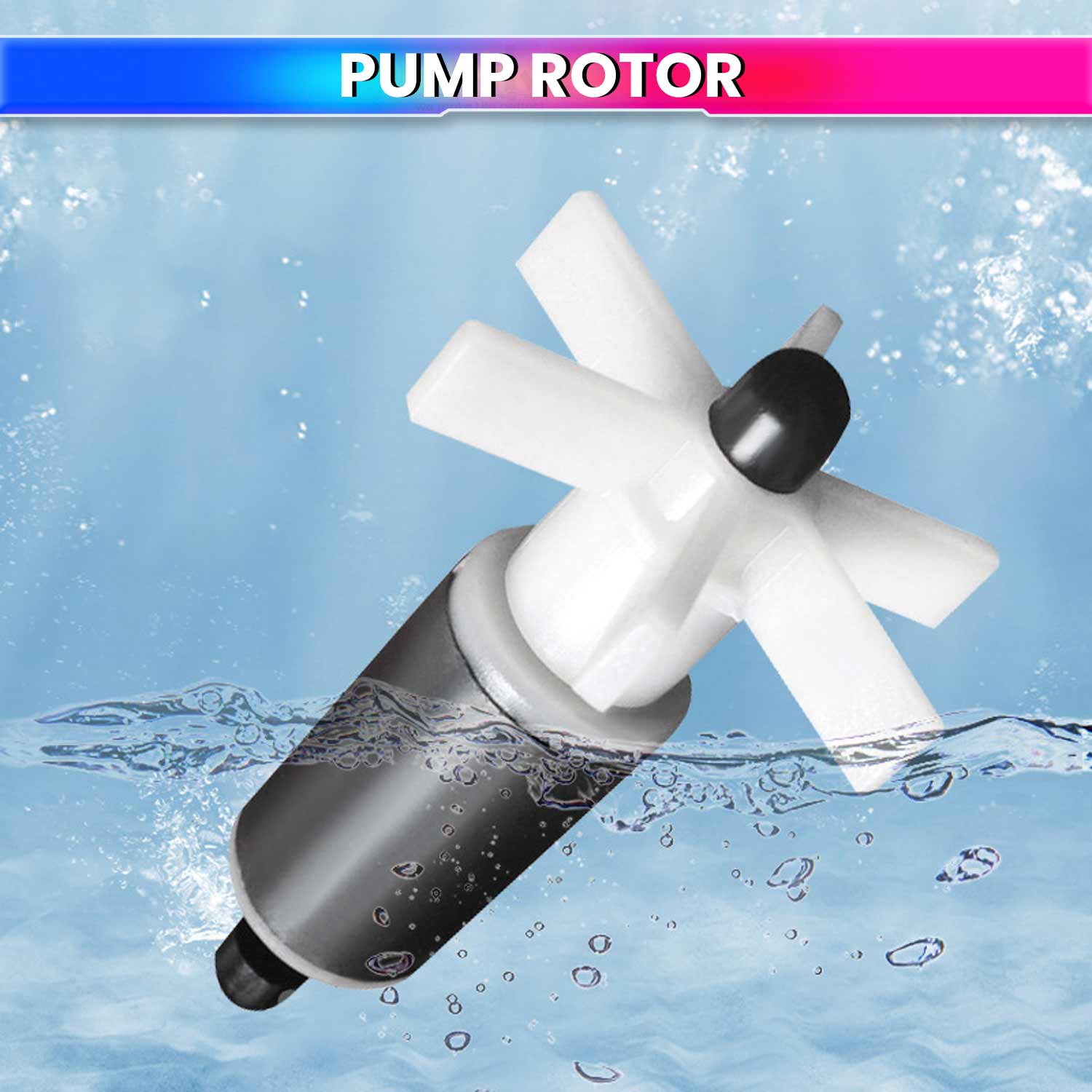 Submersible Water Pump Rotor Kit – High-Grade Impeller, Flow Sensor for Aquariums & Fountains