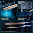 Premium Clear Acrylic Drum Stick Holder Wall Mount – Holds Up to 8 Pairs of Drumsticks