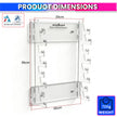 Premium Clear Acrylic Drum Stick Holder Wall Mount – Holds Up to 8 Pairs of Drumsticks
