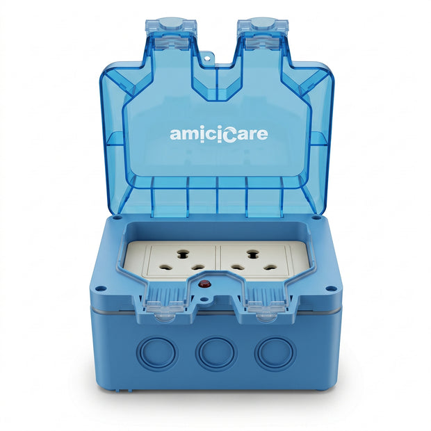 Waterproof Power Socket, 6/16Amp Outdoor Electric Switch Socket Box IP66