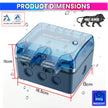 Waterproof Power Socket, 6/16Amp Outdoor Electric Switch Socket Box IP66