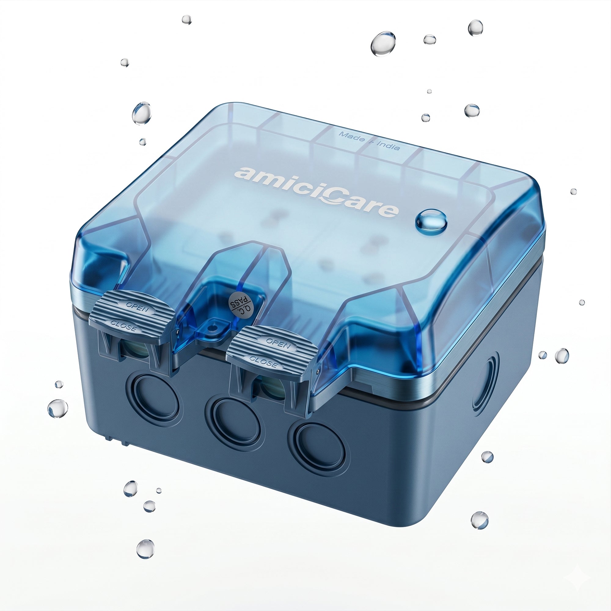 Waterproof Power Socket, 6/16Amp Outdoor Electric Switch Socket Box IP66