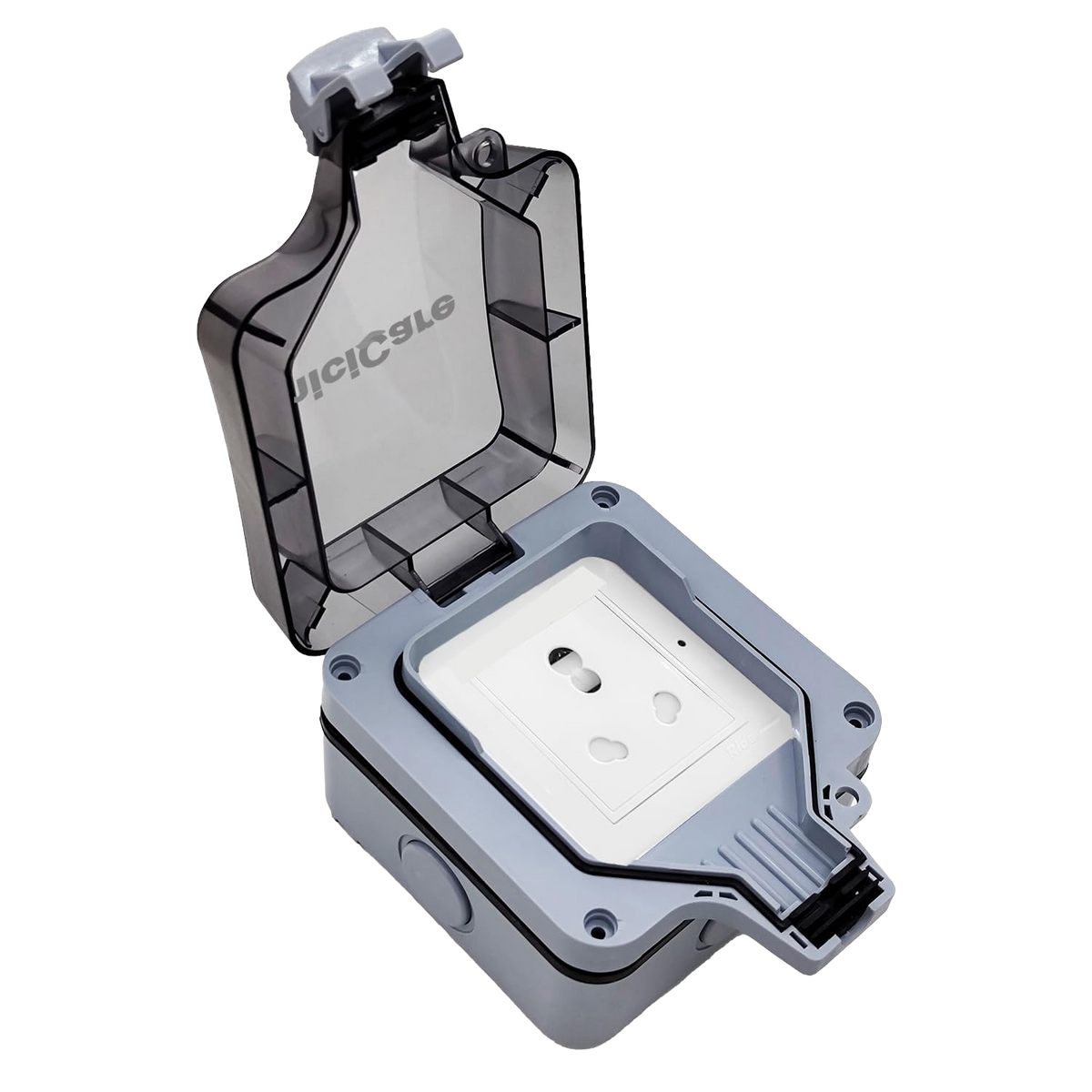 amiciCare standard single outdoor socket box