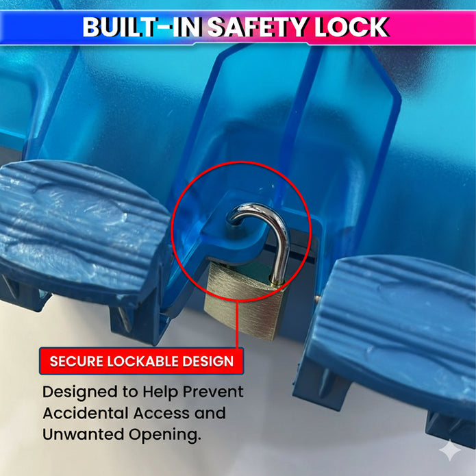 IP66 Waterproof Socket Switch 6/16A with Lockable Cover & Power Indicator