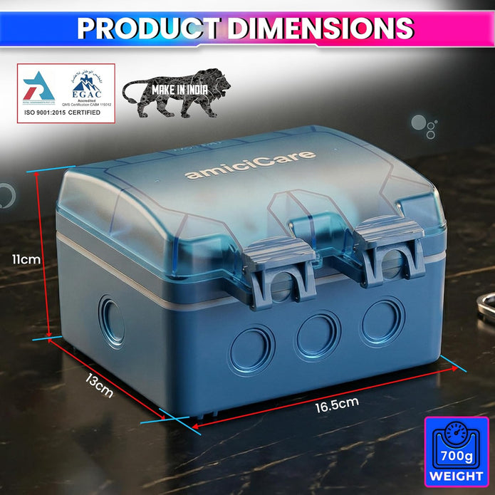 IP66 Waterproof WiFi Power Socket Box with Energy Meter & Timer Switch | 6/16A Outdoor Weatherproof Electric Socket