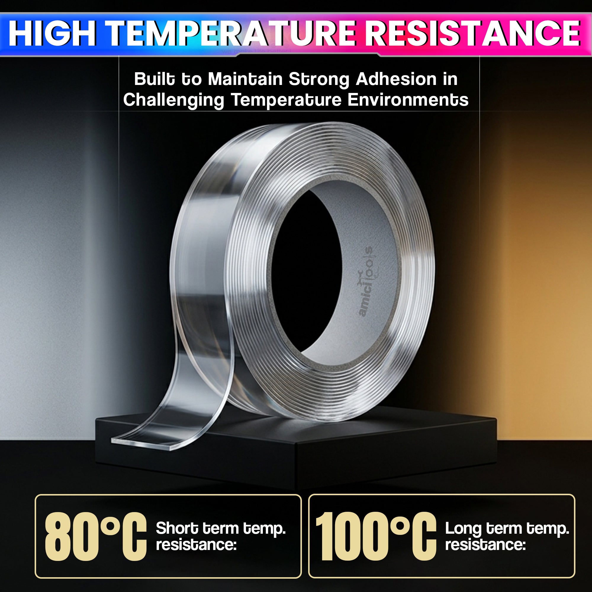 Double Sided Transparent Adhesive Tape Heavy Duty Glue Weatherproof (20mm X 3mtr)