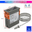 ZFX-7016K Digital Temperature Controller 220V 30A with K-Type Thermocouple Sensor