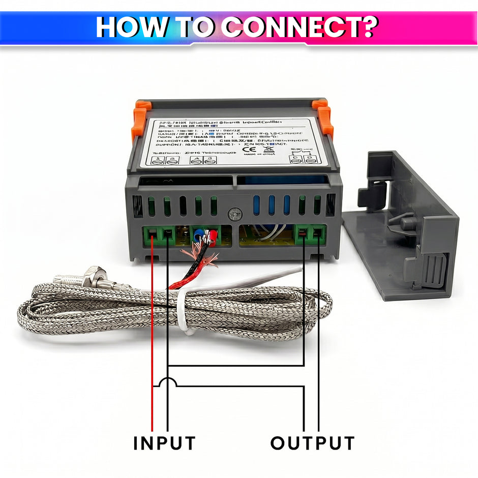 ZFX-7016K Digital Temperature Controller 220V 30A with K-Type Thermocouple Sensor