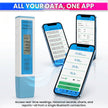 4-in-1 Bluetooth Water Quality Tester | Digital TDS & EC Meter with Temp & Humidity Monitoring | App Connected